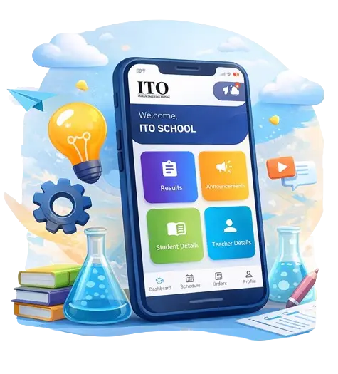 Indian Talent Olympiad mobile app interface on phone screen