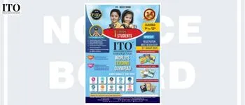 Indian Talent Olympiad notice board with latest announcements and exam updates