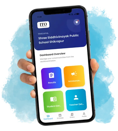 Indian Talent Olympiad mobile app interface on phone screen