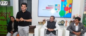 Darsheel Safary congratulating Indian Talent Olympiad students and encouraging participation