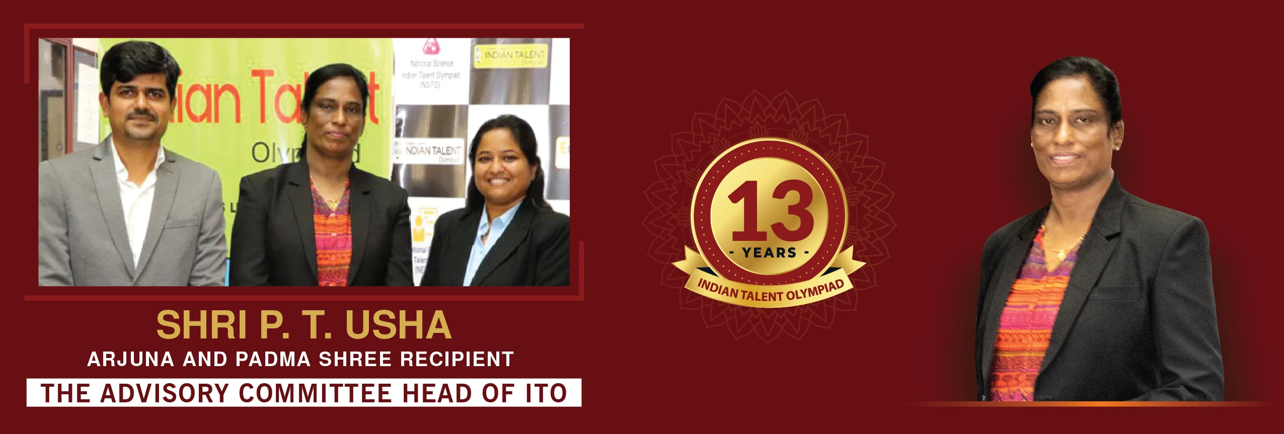 P T Usha Madam Banner ITO